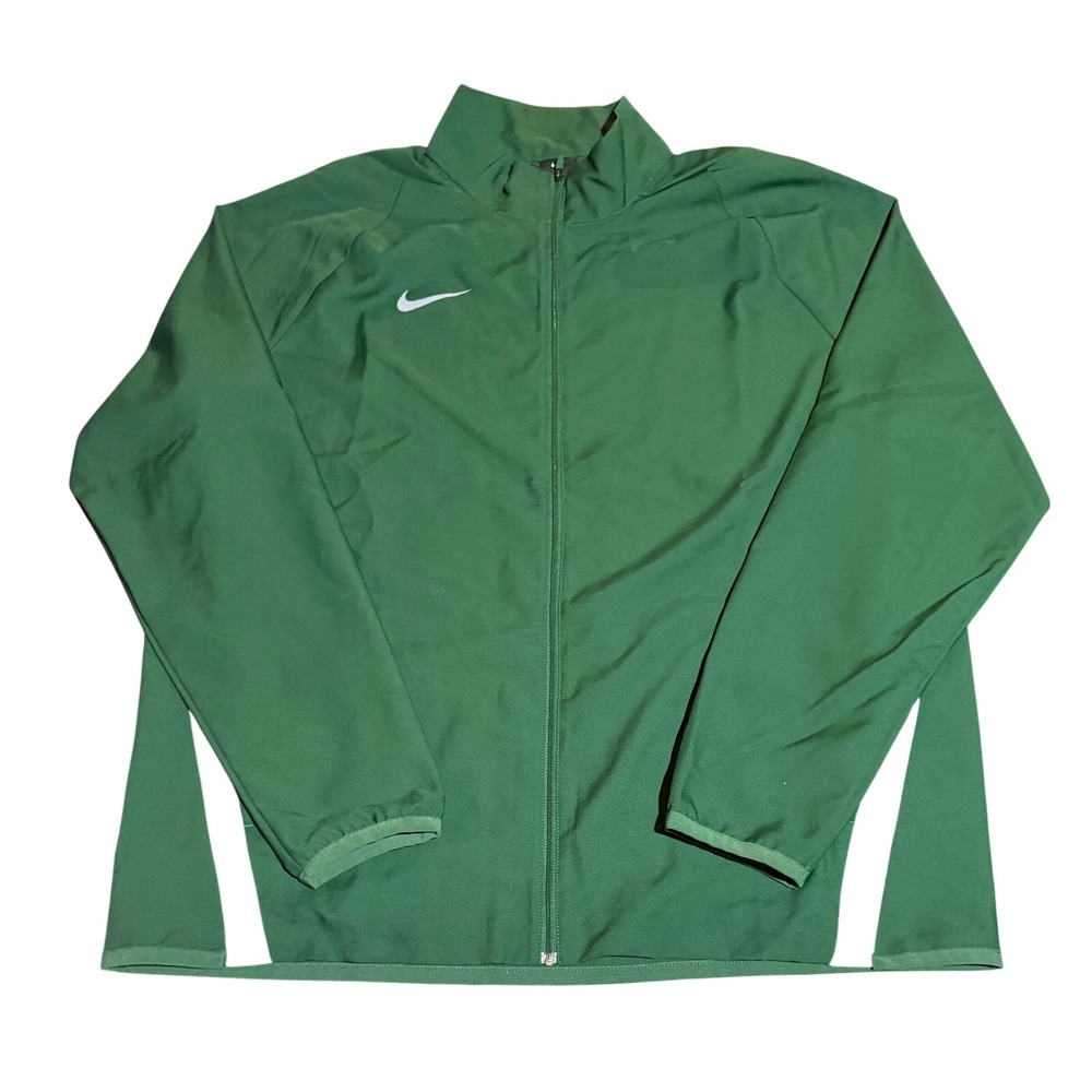 Nike Dri-FIT Track Jacket Mens XL Green Full Zip Training Activewear